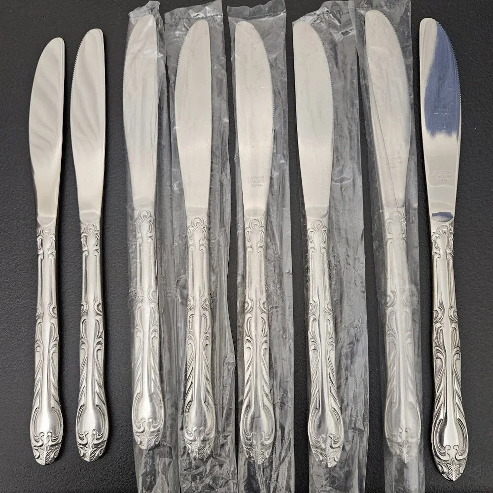 Vintage National Stainless Korea Flatware - 36 pcs. + 3 Serving Pcs.